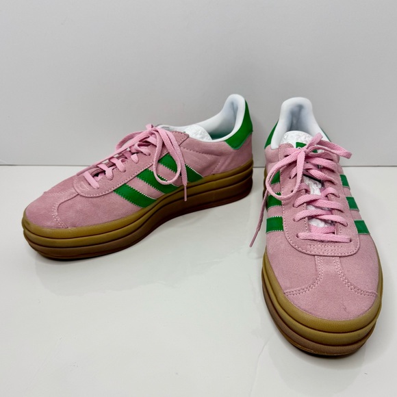 Adidas ‘Gazelle Bold’ Suede Platform Sneakers - Picture 4 of 11